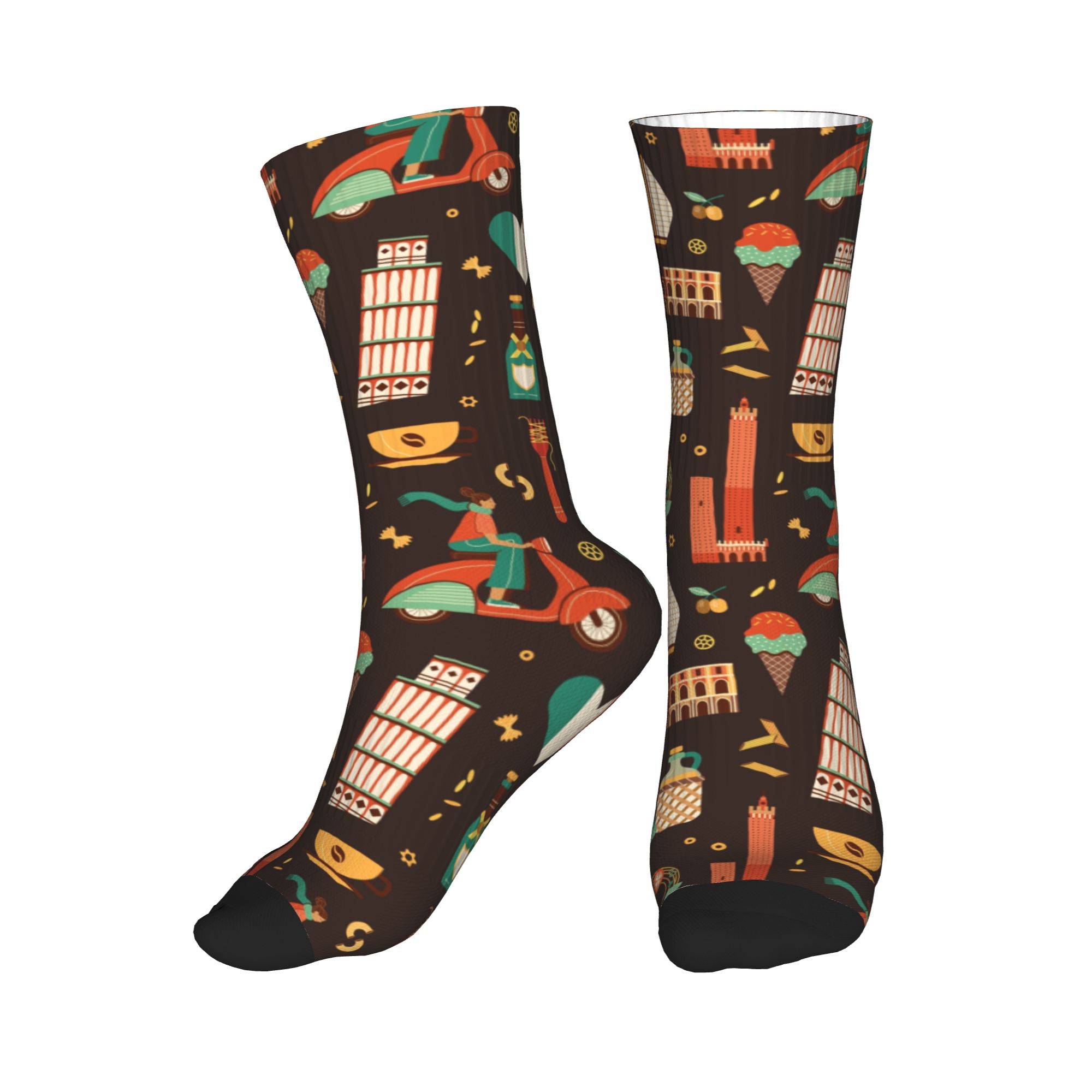 Włochy Podróże Włoskie Jedzeni – Dress Sock Men recenzja i cena