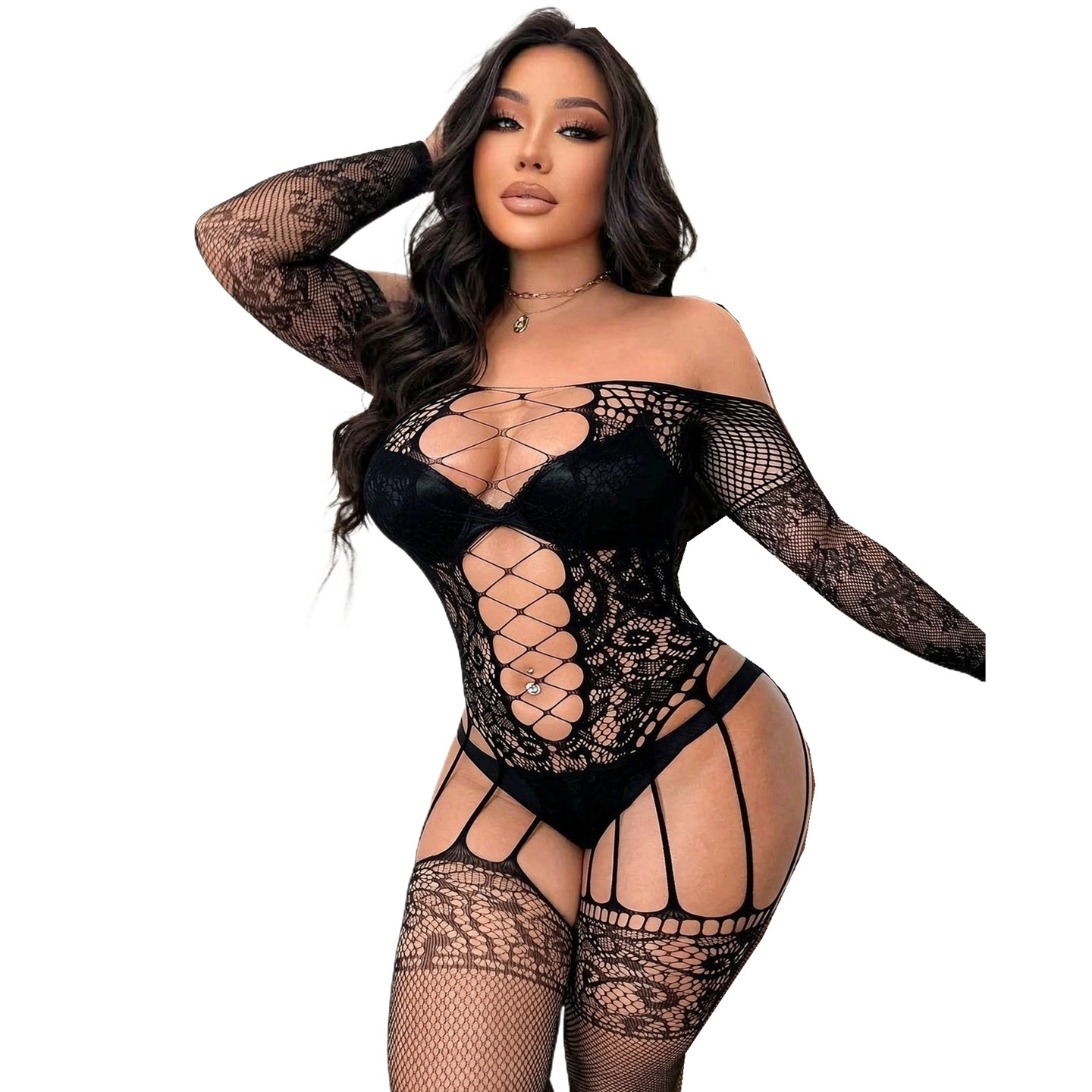Kombinezon z siateczkowym wzor – Fishnet Stocking Women recenzja i cena