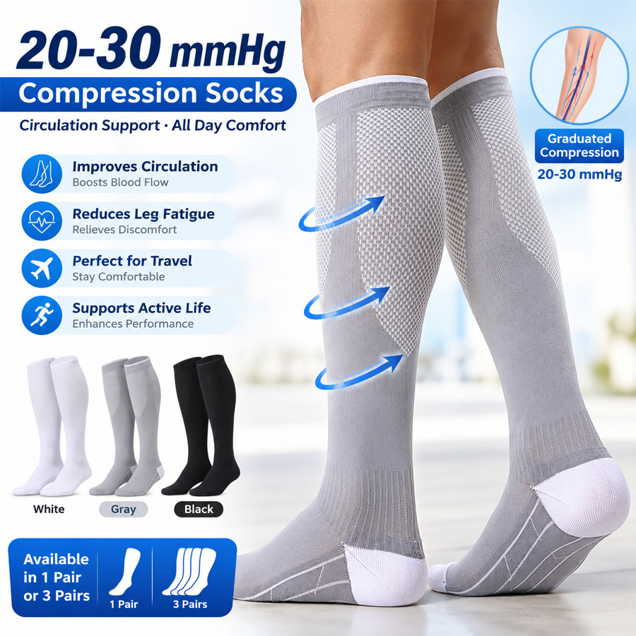 3/1 pary skarpet uciskowych 20 – Compression Sleeve Calf recenzja i cena